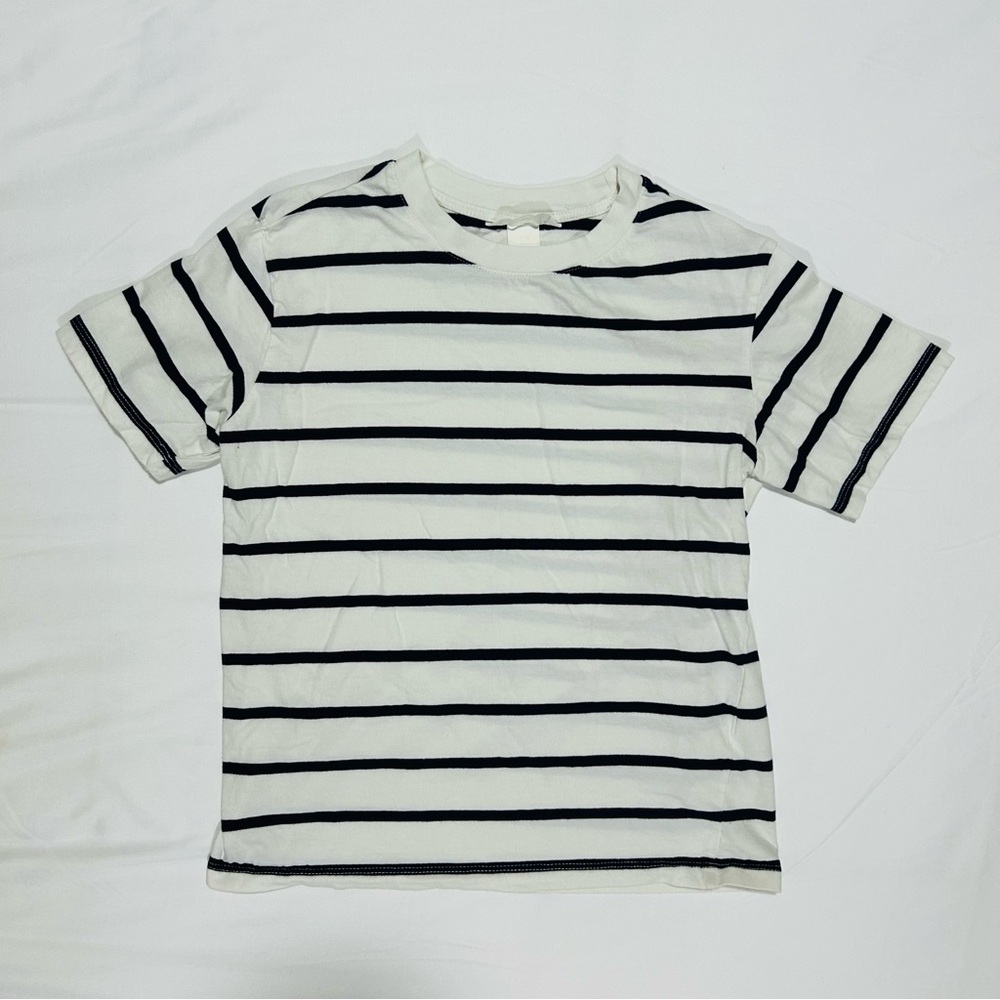 H&M Woman’s Black and White Striped Tee